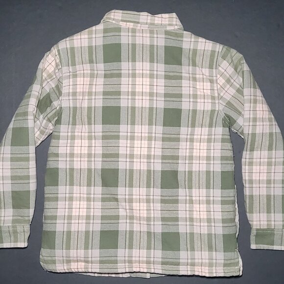 Bass Pro Shops Outdoor Kids Youth Pink and Green Plaid Snap Jacket Size Large - Picture 2 of 16
